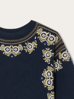 BONPOINT Sweatshirt Dolores Marine -Bébé Vêtements Boutique W03GSWK00008 170 W03GSWK00008 170 3