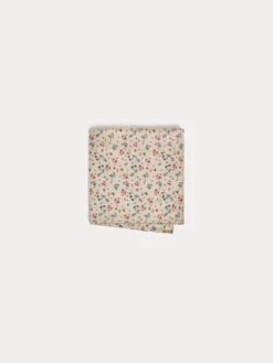 BONPOINT Lange Doudou Fleurs Bleu Aqua