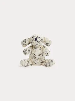 BONPOINT Chien Aimer 15 Cm Fleurs Ecru