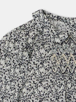 BONPOINT Blouse Smockée Julietti Marine -Bébé Vêtements Boutique W03XBLW00005 570 W03XBLW00005 570 3