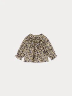 BONPOINT Blouse Smockée Pompon Beige