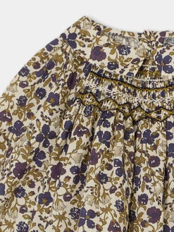 BONPOINT Blouse Smockée Pompon Beige -Bébé Vêtements Boutique W03XBLW00011 560 W03XBLW00011 560 3