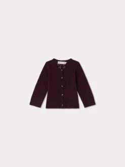 BONPOINT Cardigan Tibile Raisin