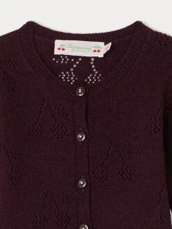 BONPOINT Cardigan Tibile Raisin -Bébé Vêtements Boutique W03XCAK00110 053 W03XCAK00110 053 3