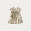 BONPOINT Robe Smockée Maruska Or 2 BONPOINT Robe Smockée Maruska Or -Bébé Vêtements Boutique W03XDRW00010 232 W03XDRW00010 232 1