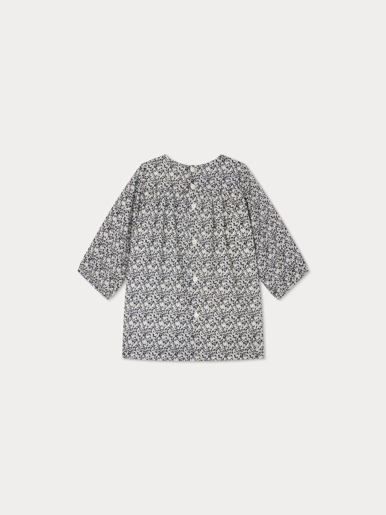 BONPOINT Robe Smockée Felicie Marine 5 BONPOINT Robe Smockée Felicie Marine – Image 3