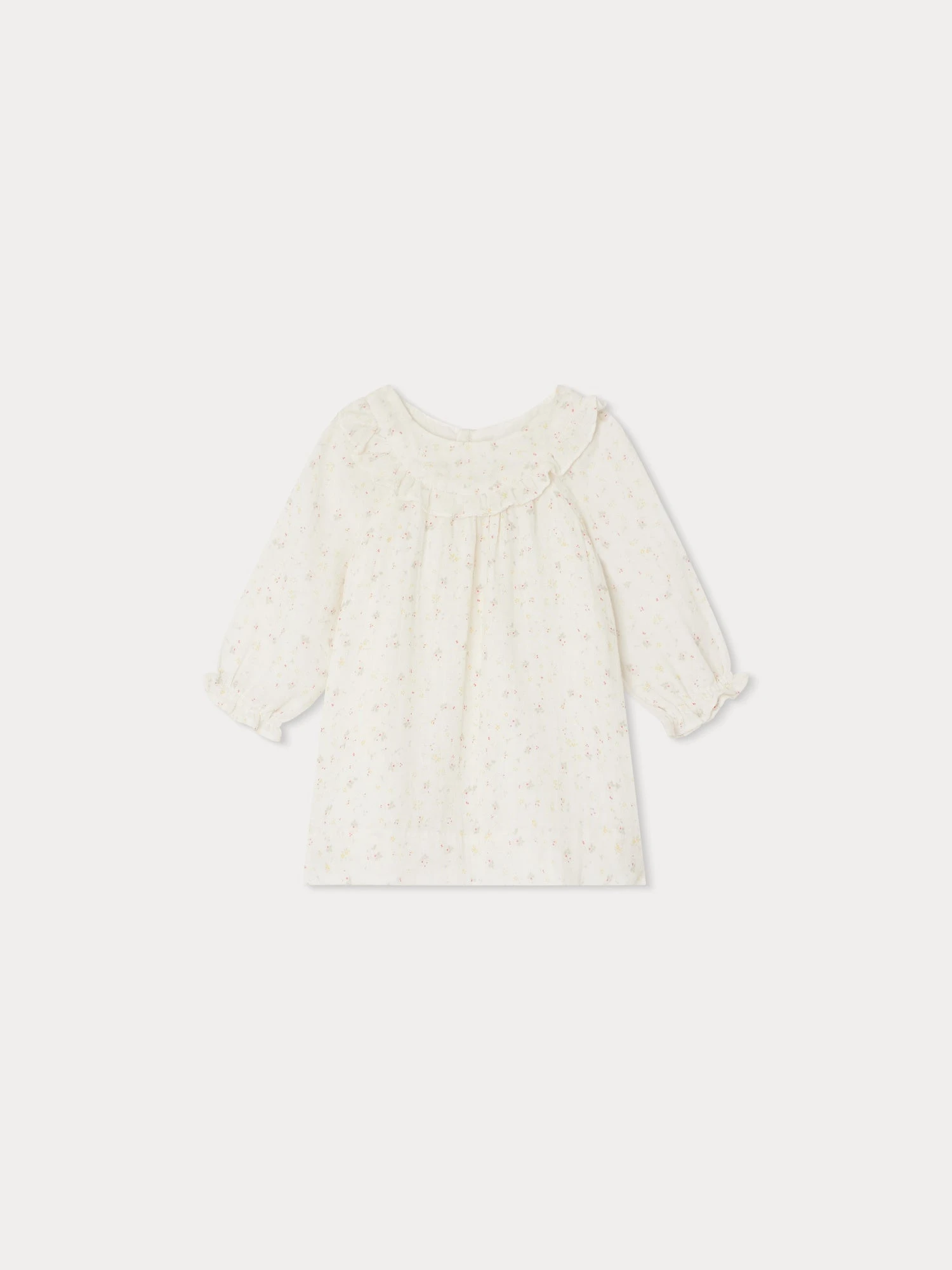 BONPOINT Robe Divina Fleurs Bleu Aqua 3 BONPOINT Robe Divina Fleurs Bleu Aqua