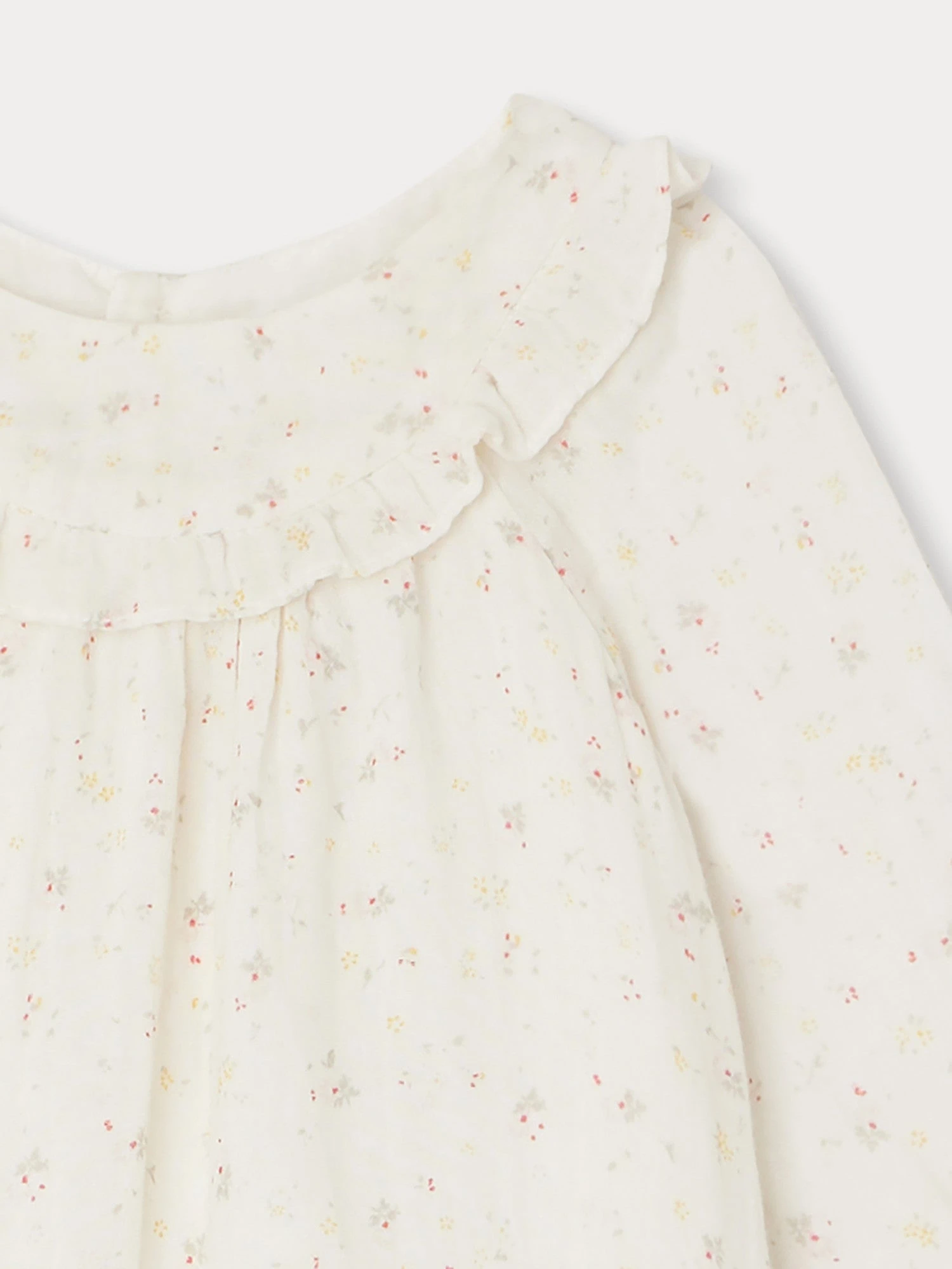 BONPOINT Robe Divina Fleurs Bleu Aqua 5 BONPOINT Robe Divina Fleurs Bleu Aqua – Image 3