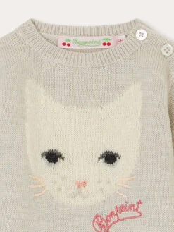 BONPOINT Pull Almire Gris Chiné Clair 7 BONPOINT Pull Almire Gris Chiné Clair -Bébé Vêtements Boutique W03XJUK00001 092 W03XJUK00001 092 3