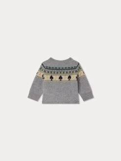 BONPOINT Cardigan Tahiel Multicolore Bleu-gris -Bébé Vêtements Boutique W03YCAK00103 914 W03YCAK00103 914 3