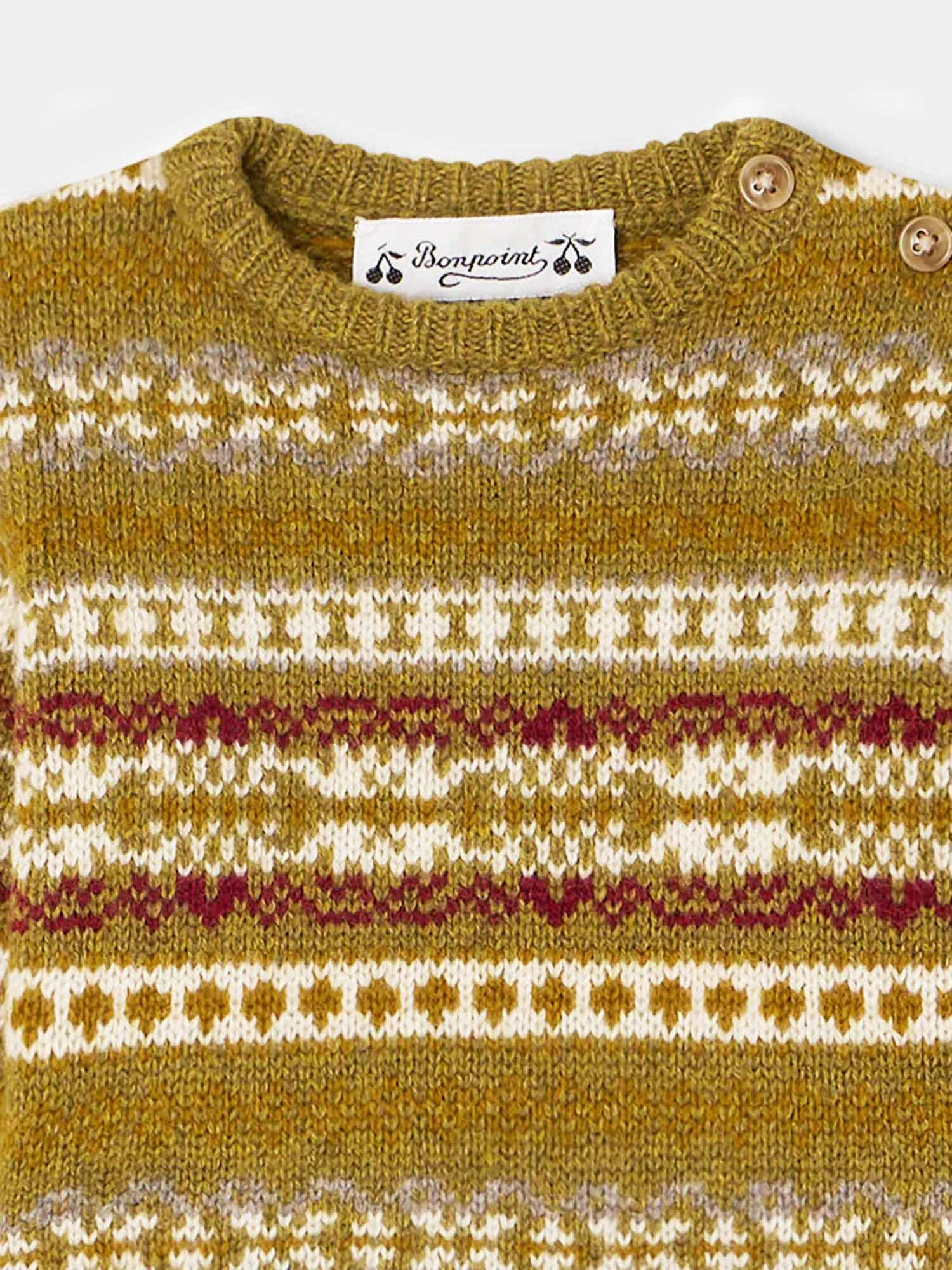 BONPOINT Pull Dalmire Kaki Clair 6 BONPOINT Pull Dalmire Kaki Clair – Image 4