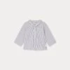 BONPOINT Chemise Boubou Rayures Gris -Bébé Vêtements Boutique W03YSHW00004 296 W03YSHW00004 296 1