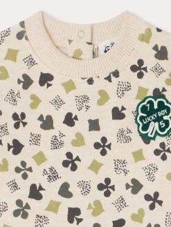 BONPOINT Sweatshirt Dady Ivoire Imprimé -Bébé Vêtements Boutique W03YSWK00001 604 W03YSWK00001 604 3