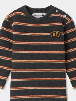 BONPOINT Sweatshirt Denjamine Gris Chine -Bébé Vêtements Boutique W03YSWK00002 295 W03YSWK00002 295 3